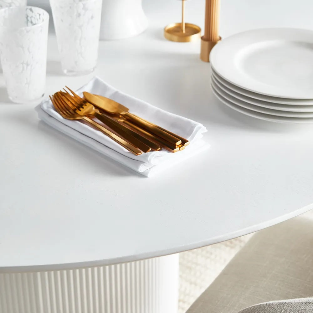 Arlo Wooden Dining Table White