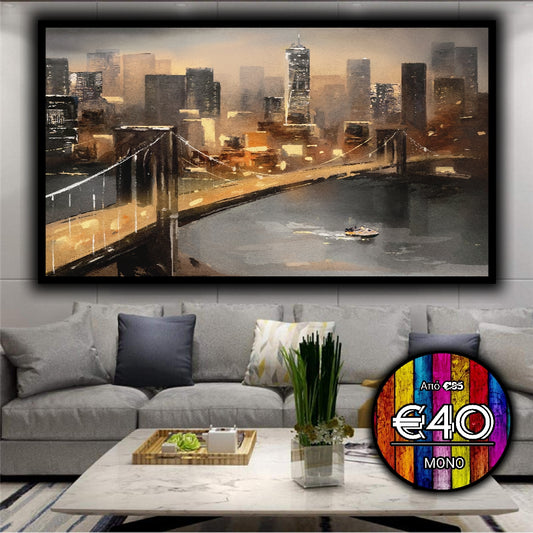 #126 Framed Canvas Wall Art