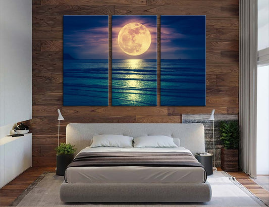 #75 Framed Canvas Wall Art 3 Piece Set